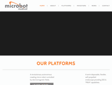 Tablet Screenshot of microbotmedical.com